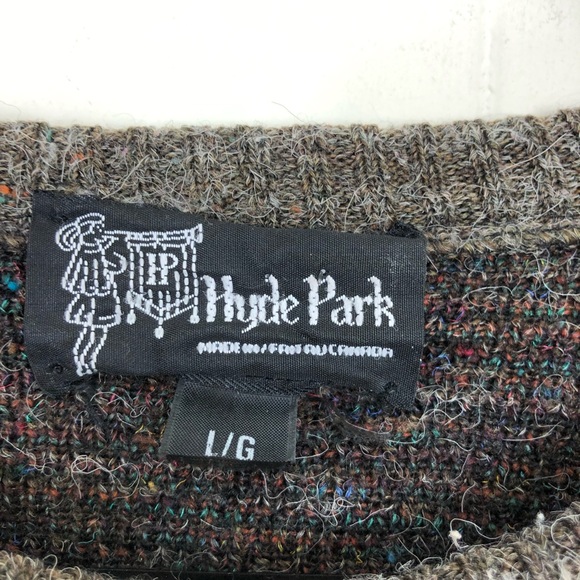 Vintage Mohair Wool Houndstooth Bird Crewneck Sz M - Picture 4 of 12